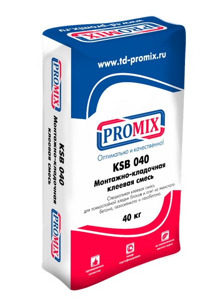 Клеевая смесь Promix KSB 040, 40 кг фото 0